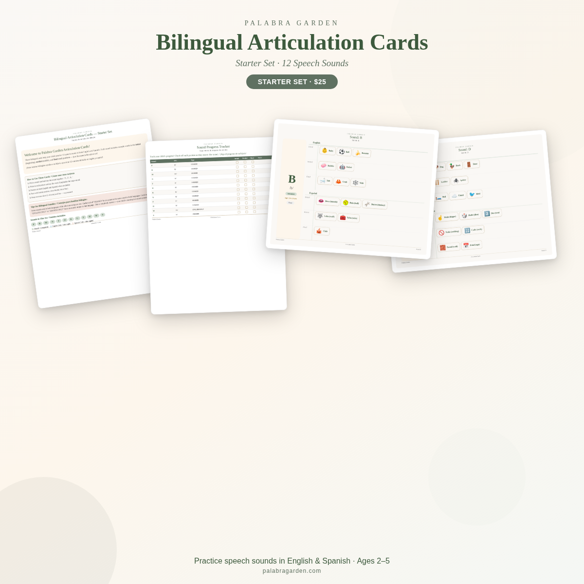 Bilingual Articulation Cards - Starter Set — image 01